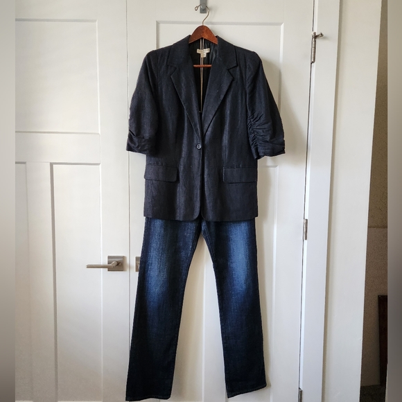 Bundle Linen Blazer and Citizen Denim - Picture 1 of 10